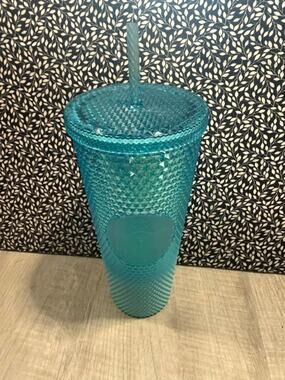 USED STARBUCKS GLACIER BLUE TUMBLER 16-OZ